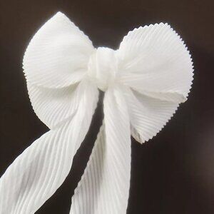Anthropologie Crinkled Bow Hair Barrette NWT